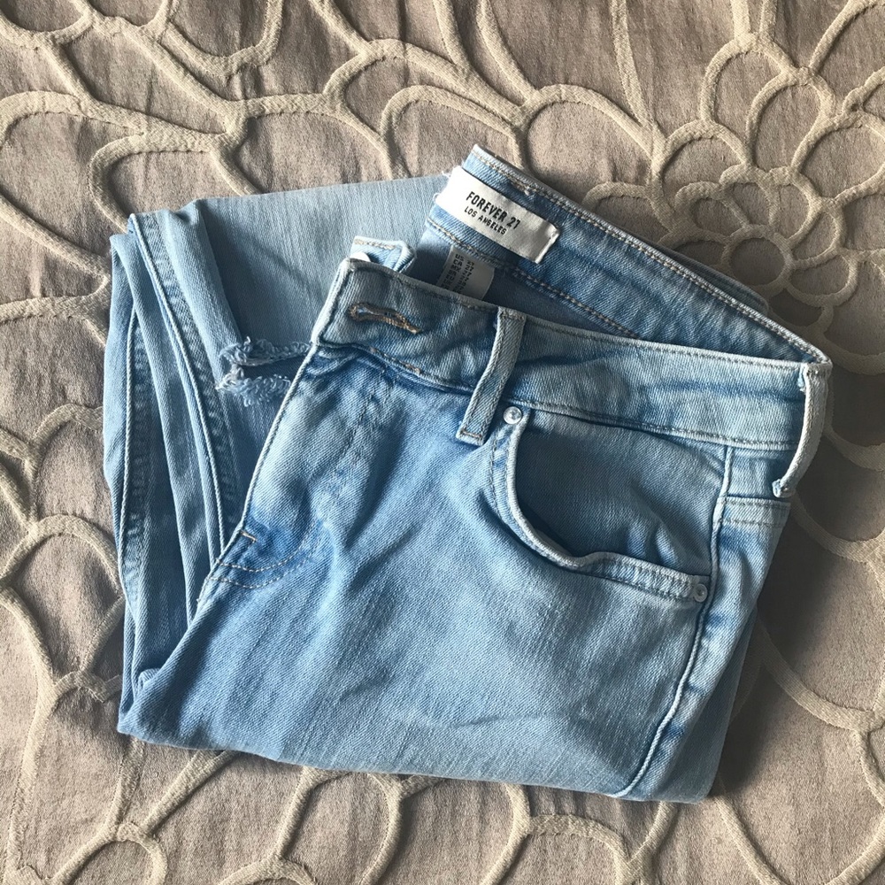Light Denim Skinny Jeans
